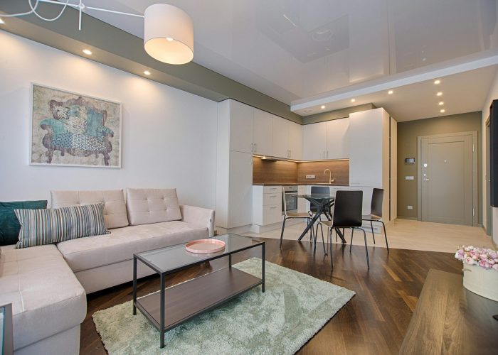 Interior moderno Interior moderno con parqué